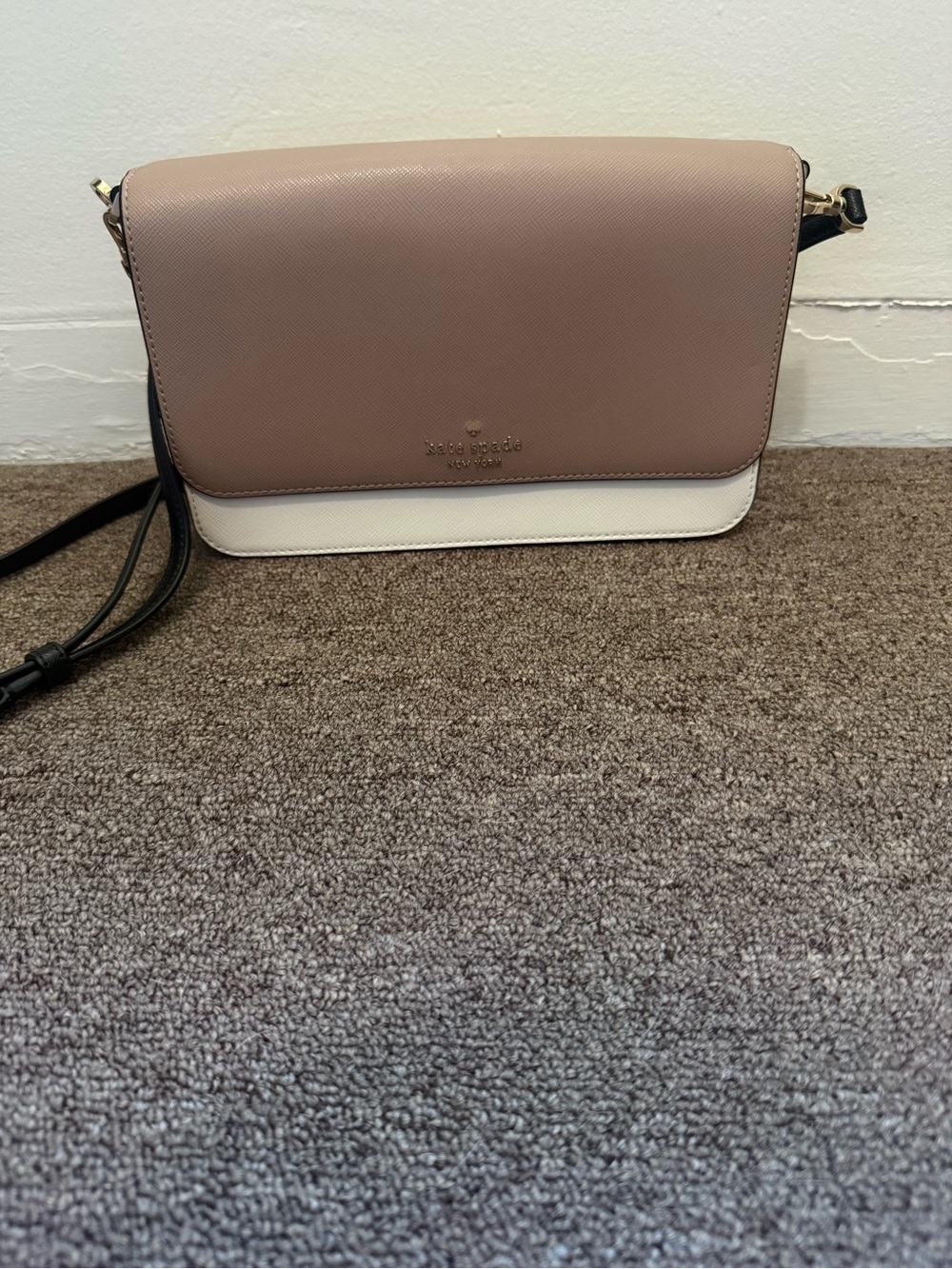 Kate Spade Colorblock Flap Crossbody & Matching wallet bundle |Toasted Hazelnut - Picture 5 of 13
